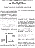 Cover page: Can Developmental Changes in Task Switching be Explained by Age Alone?