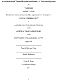 Cover page: Aerosolization and Thermal Degradation Chemistry of Electronic Cigarettes