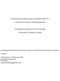 Cover page: Connections to, Implications of, and Directions for a Cybernetic Theory of Psychopathology