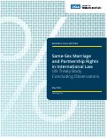 Cover page of Same-Sex Marriage and Partnership Rights in International Law