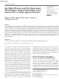 Cover page: Are Black Women and Girls Associated With Danger? Implicit Racial Bias at the Intersection of Target Age and Gender