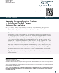 Cover page: Magnetic Resonance Imaging Findings in High School Football Players: Brain and Cervical Spine.