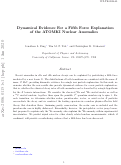 Cover page: Dynamical evidence for a fifth force explanation of the ATOMKI nuclear anomalies