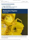 Cover page of UCSB Restoration Register - September 2026