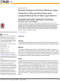 Cover page: Macular Ganglion Cell Inner Plexiform Layer Thickness in Glaucomatous Eyes with Localized Retinal Nerve Fiber Layer Defects