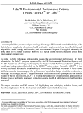 Cover page: Labs21 Environmental Performance Criteria: Toward "LEED (trademark) for 
Labs"