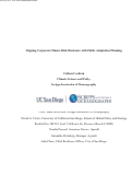 Cover page of Aligning Corporate Climate Risk Disclosure with Public Adaptation Planning
