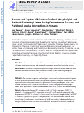 Cover page: Release and capture of bioactive oxidized phospholipids and oxidized cholesteryl esters during percutaneous coronary and peripheral arterial interventions in humans.