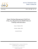 Cover page: Smart Parking Management Field Test: A Bay Area Rapid Transit (BART) District Parking Demonstration