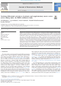 Cover page: Tracking differential activation of primary and supplementary motor cortex across timing tasks: An fNIRS validation study