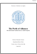 Cover page of The Perils of Alliances <em>How International Coalitions Increase Conflict Propensity</em>