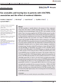 Cover page: Ear anomalies and hearing loss in patients with VACTERL association and the effect of maternal diabetes