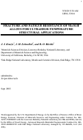 Cover page: Fracture and fatigue resistance of Mo-Si-B alloys for 
ultrahigh-temperature structural applications