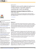 Cover page: Oxidative stress and the altered reaction to it in Fabry disease: A possible target for cardiovascular-renal remodeling?