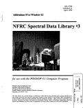 Cover page: NFRC Spectral Data Library #3 for use with the WINDOW 4.1 Computer Program
