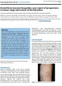 Cover page: Zosteriform mycosis fungoides: case report of progression to tumor stage and review of the literature