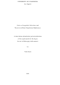 Cover page: Tests on Competitive Structures and Theories on Firm's Reputation Maintenance