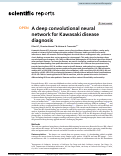 Cover page: A deep convolutional neural network for Kawasaki disease diagnosis