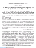 Cover page: Use of Medicare Claims to Identify US Hospitals with a High Rate of Surgical Site Infection after Hip Arthroplasty