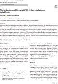 Cover page: The Epidemiology of Diversity: COVID-19 Case Rate Patterns in California