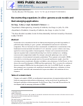 Cover page: Reconstructing organisms in silico: genome-scale models and their emerging applications