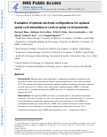 Cover page: Evaluation of optimal electrode configurations for epidural spinal cord stimulation in cervical spinal cord injured rats