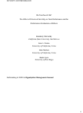 Cover page: Do you pass it on? An examination of the consequences of perceived cyber incivility