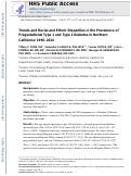 Cover page: Trends and racial and ethnic disparities in the prevalence of pregestational type 1 and type 2 diabetes in Northern California: 1996–2014