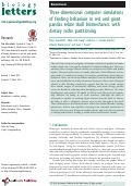 Cover page: Three-dimensional computer simulations of feeding behaviour in red and giant pandas relate skull biomechanics with dietary niche partitioning