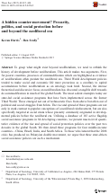 Cover page: A hidden counter-movement? Precarity, politics, and social protection before and beyond the neoliberal era