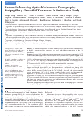 Cover page: Factors Influencing Optical Coherence Tomography Peripapillary Choroidal Thickness: A Multicenter Study