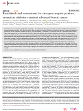 Cover page: Ruxolitinib and exemestane for estrogen receptor positive, aromatase inhibitor resistant advanced breast cancer