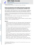 Cover page: Design and rationale for the treating obstructive sleep apnea using targeted hypoglossal neurostimulation (OSPREY) trial