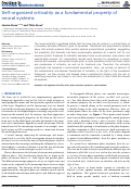 Cover page: Self-organized criticality as a fundamental property of neural systems