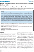 Cover page: Robust Spatial Sensing of Mating Pheromone Gradients by Yeast Cells