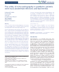 Cover page: The Utility of Echocardiography in Paediatric Patients with Musculoskeletal Infections and Bacteremia