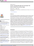 Cover page: A fast comparative genome browser for diverse bacteria and archaea.