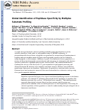 Cover page: Global identification of peptidase specificity by multiplex substrate profiling