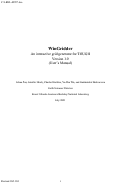 Cover page: WinGridder - An interactive grid generator for TOUGH. Version 1.0. 
User's Manual