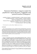 Cover page: Sistematica biochimica e rapporti evolutivi fra popolazioni e specie del genere <i>Troglophilus</i> nella penisola anatolica (Orthoptera)
