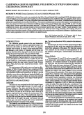 Cover page: California ground squirrel field efficacy study using 0.005% chlorophacinone bait