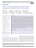 Cover page: Time to Event Surrogate Endpoints in Multiple Myeloma Randomized Trials from 2005-2019: A Surrogacy Analysis