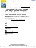 Cover page: Compelling evidence: an influence on middle school students’ accounts that may impact decision-making about socioscientific issues