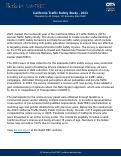 Cover page of California Traffic Safety Study - 2023