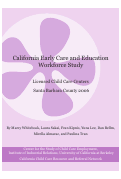 Cover page: California Early Care and Education Workforce Study: Licensed Child Care Centers, Santa Barbara County 2006