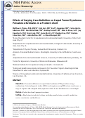 Cover page: Effects of Varying Case Definition on Carpal Tunnel Syndrome Prevalence Estimates in a Pooled Cohort
