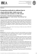 Cover page: Comparing methods to address bias in observational data: statin use and cardiovascular events in a US cohort