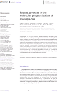 Cover page: Recent advances in the molecular prognostication of meningiomas