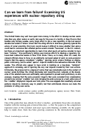 Cover page: Can we learn from failure? Examining US experiences with nuclear repository siting