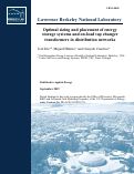 Cover page: Optimal sizing and placement of energy storage systems and on-load tap changer transformers in distribution networks